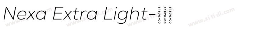 Nexa Extra Light字体转换